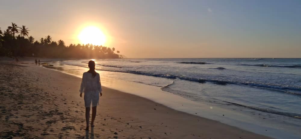 atardecer en el caribe