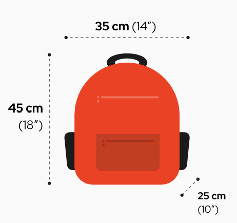 dimensiones maleta de viaje